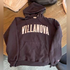 Villanova Champion Hoodie Sweatshirt Navy Blue Small